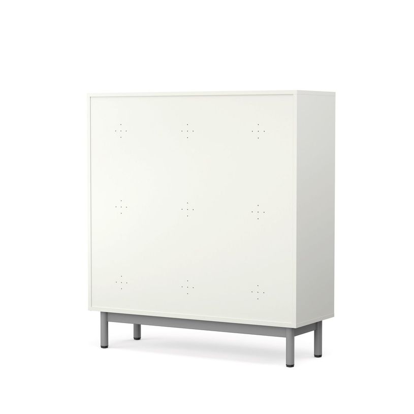 3617350005943-Vestiaire CAMILLE 4 cases - H.75,5 x L.80,7 x P.43,2 cm - imitation chêne clair - portes -P_405153791_2-1