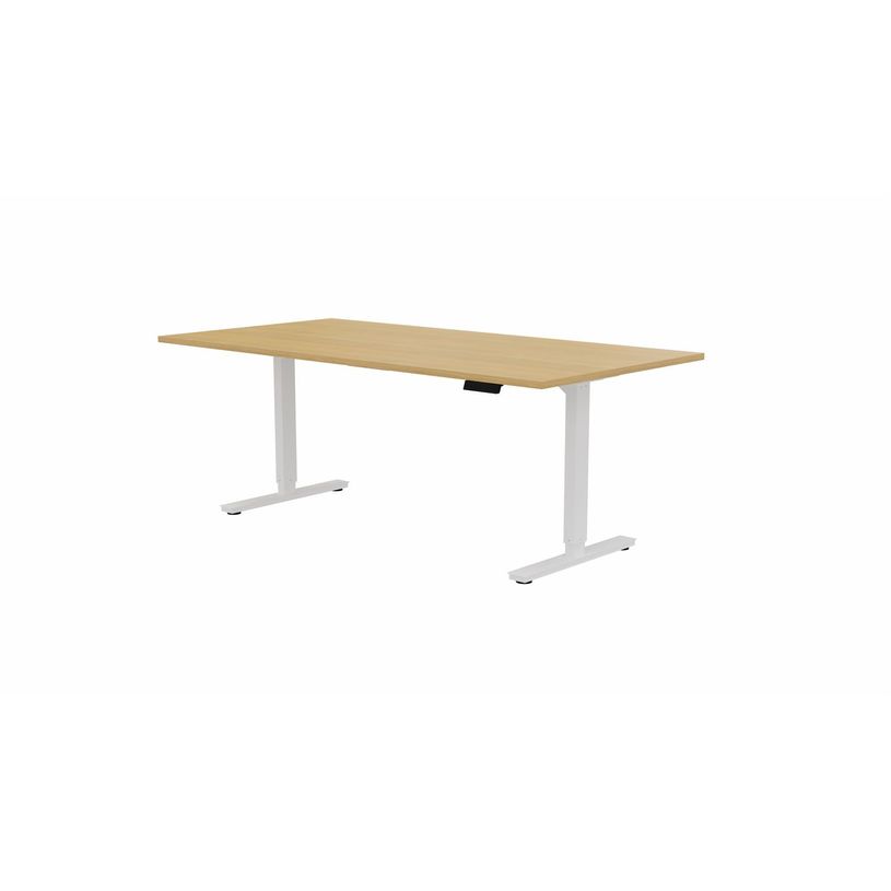 3617350004113-Table de réunion assis/debout AXEL - réglage électrique - L200 x P100 cm - plateau imitati-P_405153805_1-0