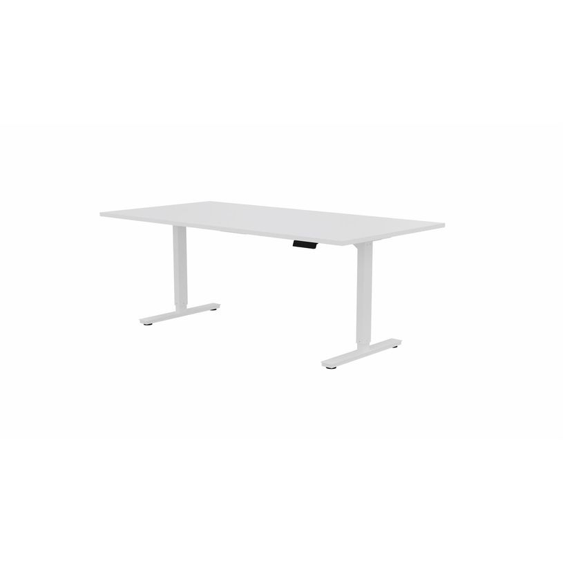 3617350004144-Table de réunion assis/debout AXEL - réglage électrique - L200 x P100 cm - plateau blan-P_405153808_1-0