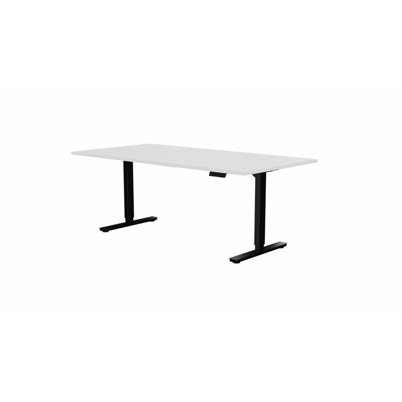 3617350004151-Table de réunion assis/debout AXEL - réglage électrique - L200 x P100 cm - plateau blan-P_405153809_1-0