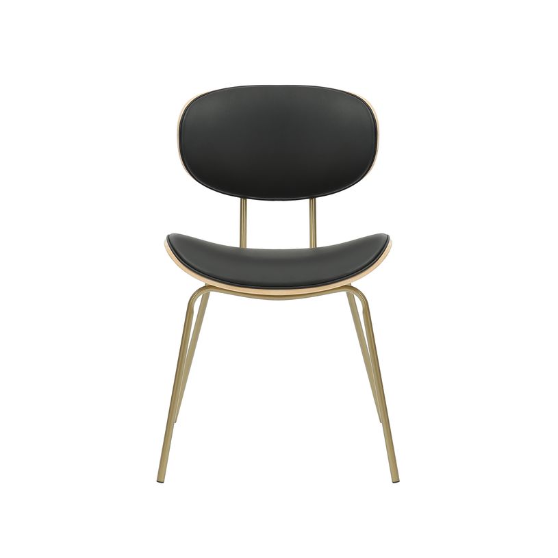 3397704837283-Chaise Visiteur THESEE - 4 pieds - bois multiplis imitation chêne clair et polyuréthane -P_405154173_1-0