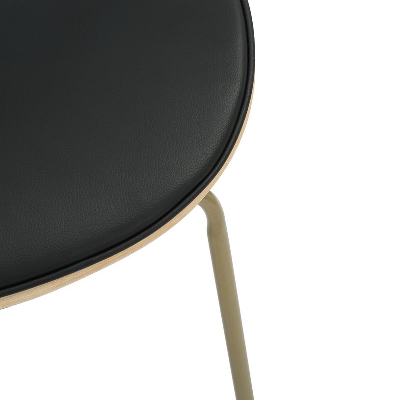 3397704837283-Chaise Visiteur THESEE - 4 pieds - bois multiplis imitation chêne clair et polyuréthane -P_405154173_8-7