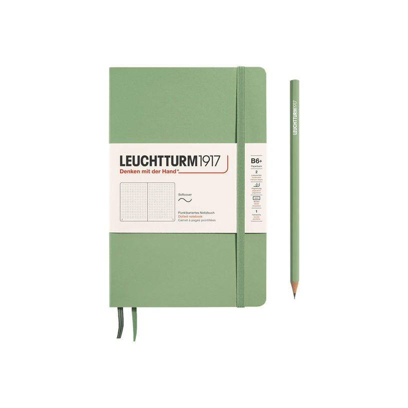 4004117593369-Leuchtturm1917 - Carnet de notes souple B6+ - pointillés - vert sauge-P_405155297_1-0