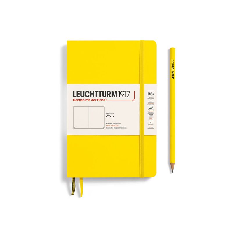 4004117538704-Leuchtturm1917 - Carnet de notes souple B6+ - uni - jaune citron-P_405155302_1-0