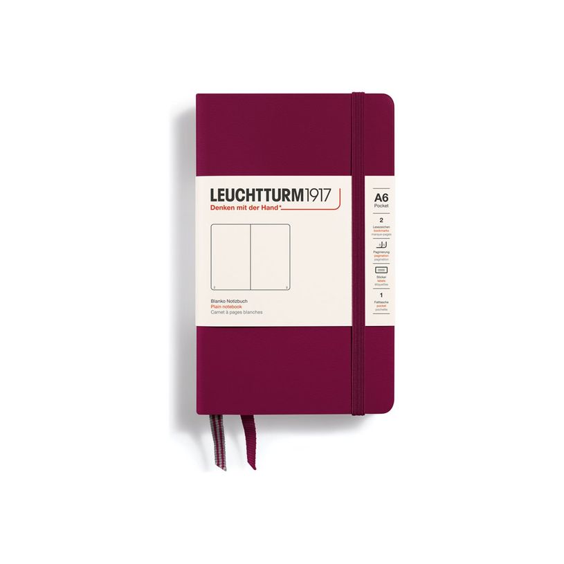 4004117552182-Leuchtturm1917 - Carnet de notes rigide A6 - uni - bordeaux-P_405155412_1-0