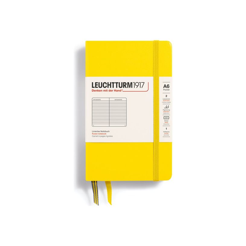 4004117424816-Leuchtturm1917 - Carnet de notes rigide A6 - ligné - jaune citron-P_405155422_1-0