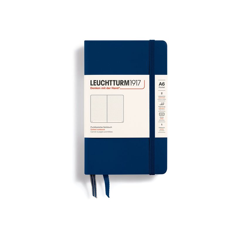 4004117393839-Leuchtturm1917 - Carnet de notes rigide A6 - pointillés - bleu marine-P_405155429_1-0