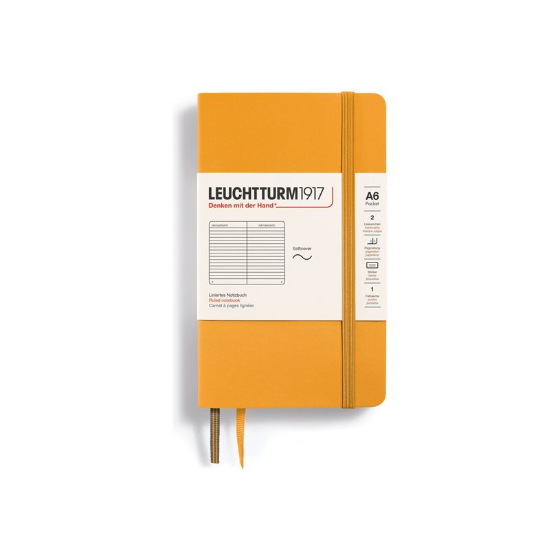 4004117610899-Leuchtturm1917 - Carnet de notes souple A6 - ligné - orange-P_405155452_1-0