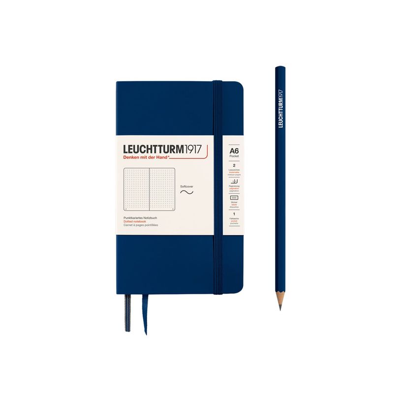 4004117468377-Leuchtturm1917 - Carnet de notes souple A6 - pointillés - bleu marine-P_405155456_1-0