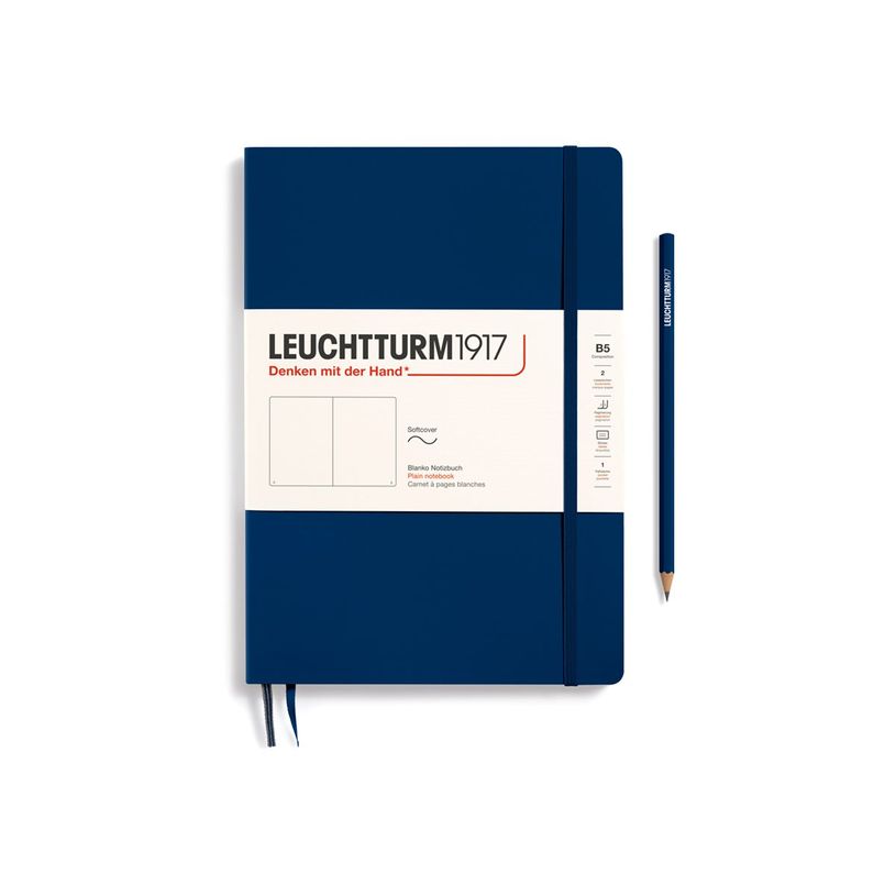4004117468322-Leuchtturm1917 - Carnet de notes souple - composition B5 - uni - bleu marine-P_405155503_1-0