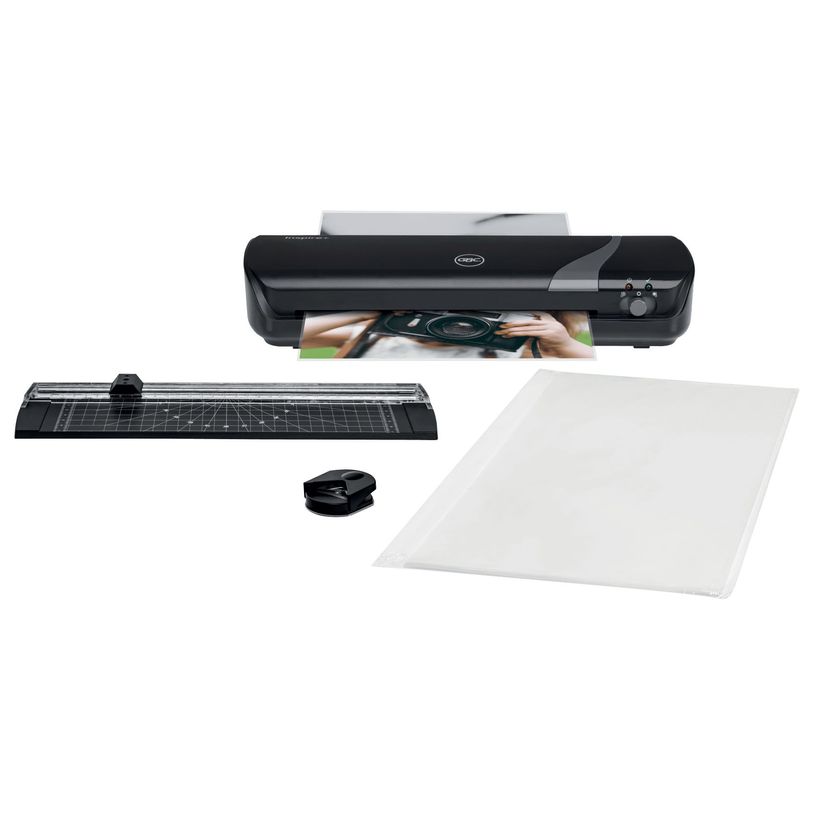 5028252639064-Kit INSPIRE+ Plastifieuse A4 - jusqu'à 125 microns + outil de coupe + 5 pochettes A4 incl-P_405155767_1-0