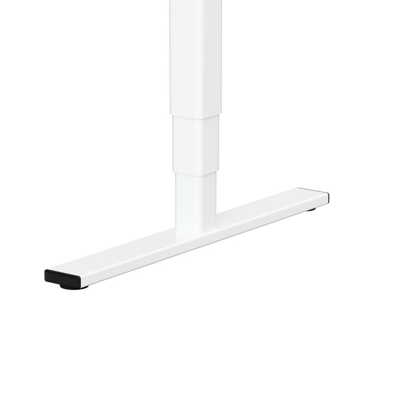 3760350286123-Bureau électrique VICTOR - L180x80cm - Pieds blancs - plateau chêne massif-P_405156029_3-2