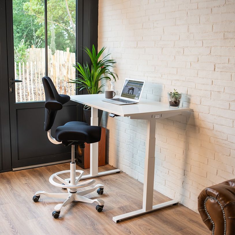 3760350282521-Bureau électrique UGO - L180x80cm - pieds blancs - plateau blanc laqué-P_405156072_1-0