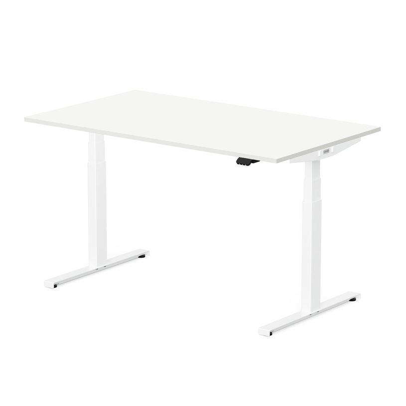 3760350282521-Bureau électrique UGO - L180x80cm - pieds blancs - plateau blanc laqué-P_405156072_2-1