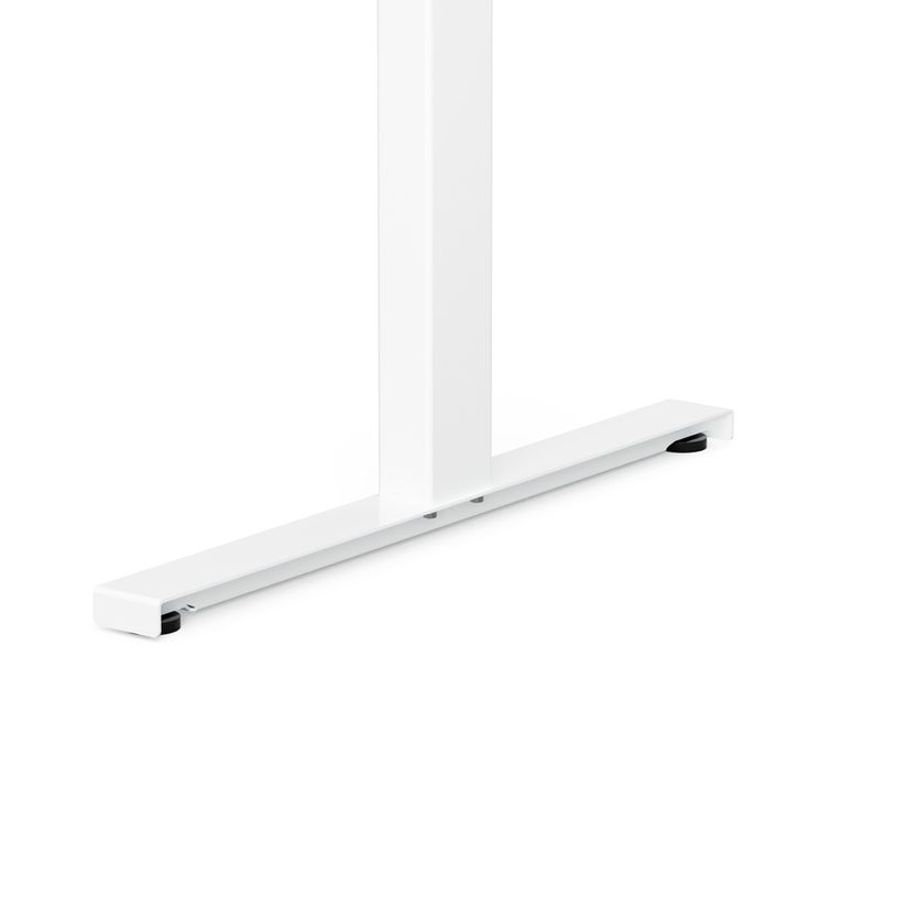 3760350282583-Bureau électrique UGO - L180x80cm - pieds blancs - plateau chêne massif-P_405156104_5-4