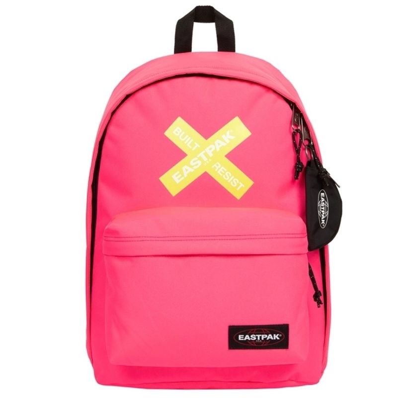 0404051562928-EASTPAK Out Of Office - Sac à dos bold silkscreen pink avec compartiment pour ordinateur -P_405156292_1-0