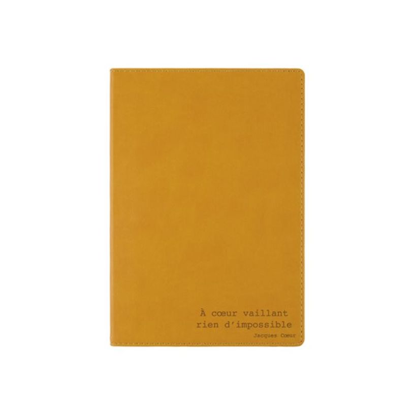 3664447161198-Oberthur Kazan - Carnet de notes A5 - ligné - 160 pages - moutarde - papier ivoire-P_405157030_1-0