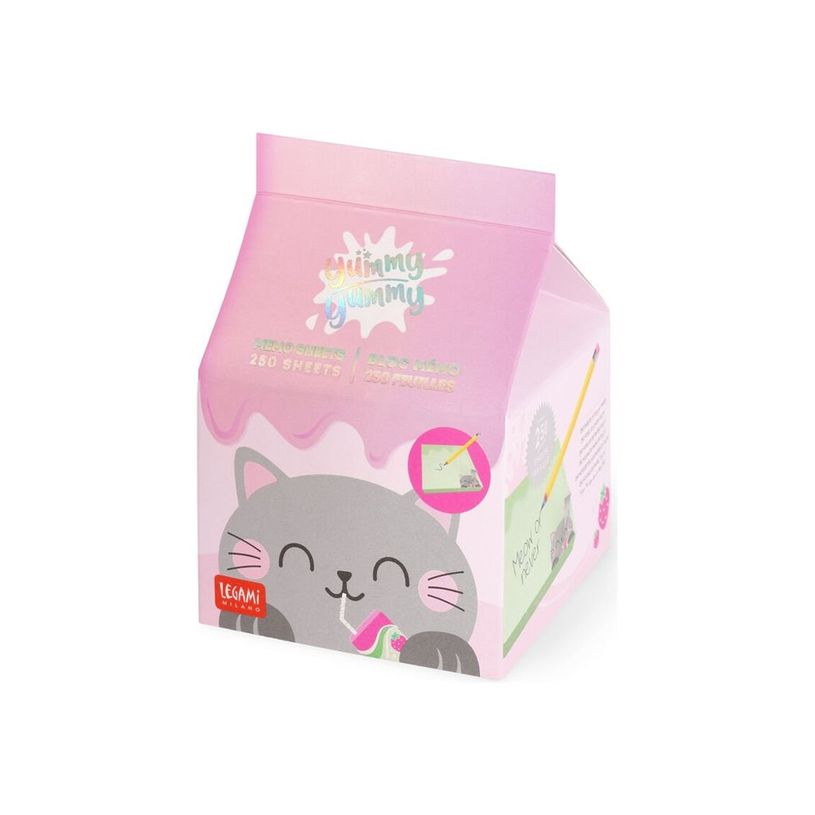 8052694001810-Legami Yummy Yummy - Bloc-notes - 70 x 70 mm - 250 feuilles - chaton-P_405157125_1-0