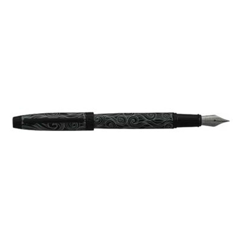 3219918242793-Enzo Varini Taormina Carena - Mini stylo plume - acier blanc motif gris-P_405157361_1-0