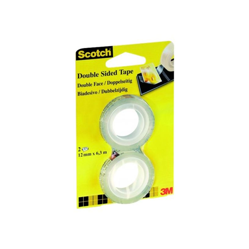 4001895259692-Scotch - Lot de 2 rubans adhésifs double face - 12 mm x 6,3 m - transparent-P_405157898_2-1