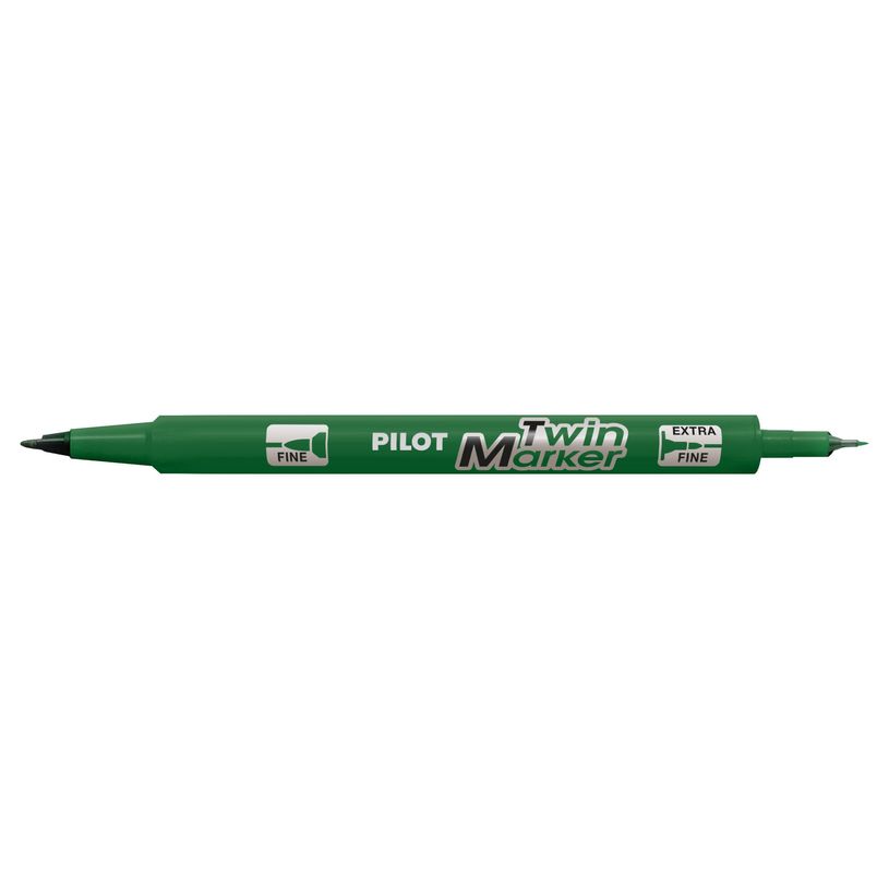 4902505169632-Pilot TWIN MARKER - Marqueur permanent - double pointe fine / extra fine - vert-P_405158005_1-0