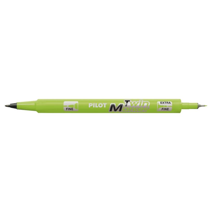 4902505169649-Pilot TWIN MARKER - Marqueur permanent - double pointe fine / extra fine - vert clair-P_405158006_1-0