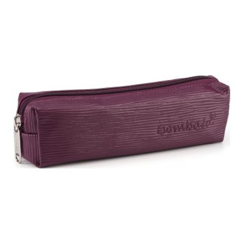 8059395581184-Bombata Wave - Trousse 1 compartiment - vinyle ondulé - lie-de-vin-P_405160109_1-0