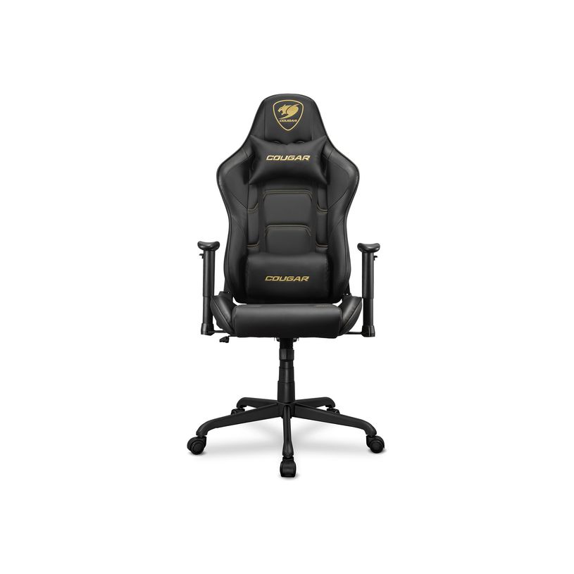 4710483775550-Fauteuil gamer ARMOR Elite - accoudoirs réglables - appui-tête intégré - noir/or-P_405160590_1-0