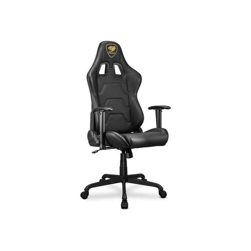 4710483775550-Fauteuil gamer ARMOR Elite - accoudoirs réglables - appui-tête intégré - noir/or-P_405160590_2-1