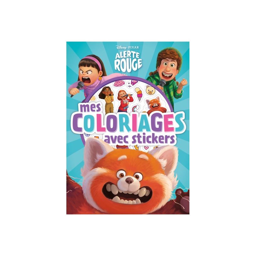 9782017137993-Mes Coloriages - livre à colorier avec autocollants - Alerte rouge Disney Pixar-P_405160916_1-0