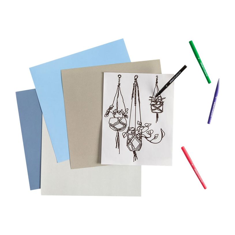 0093573670800-Cricut Infusible Ink - 5 feutres - pointe 0,4 mm - noir, cardinal, ultraviolet, vert vif, -P_405161112_2-1
