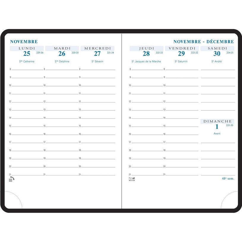 3660942084833-Agenda de poche Elise - 1 semaine sur 2 pages - 10,5 x 15,5 cm - bleu - Exacompta-P_405161284_2-1