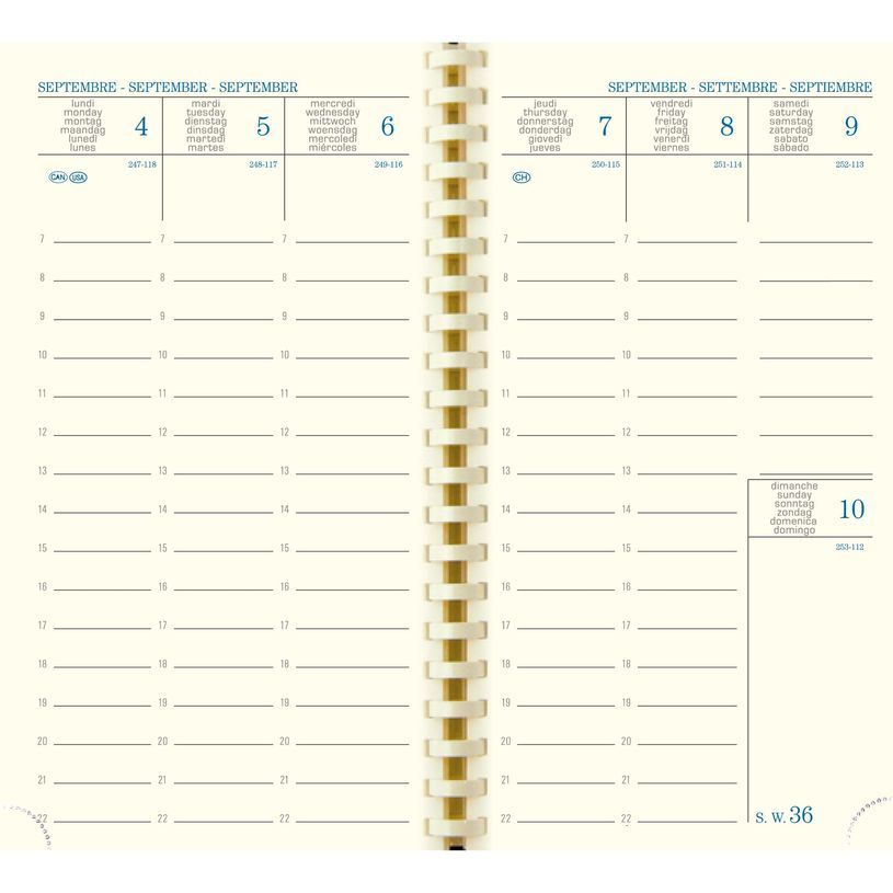 3660942084437-Agenda de poche spiralé 16 mois Kaa - 1 semaine sur 2 pages - 9 x 16 cm - disponible dans dif-P_405161327_4-3