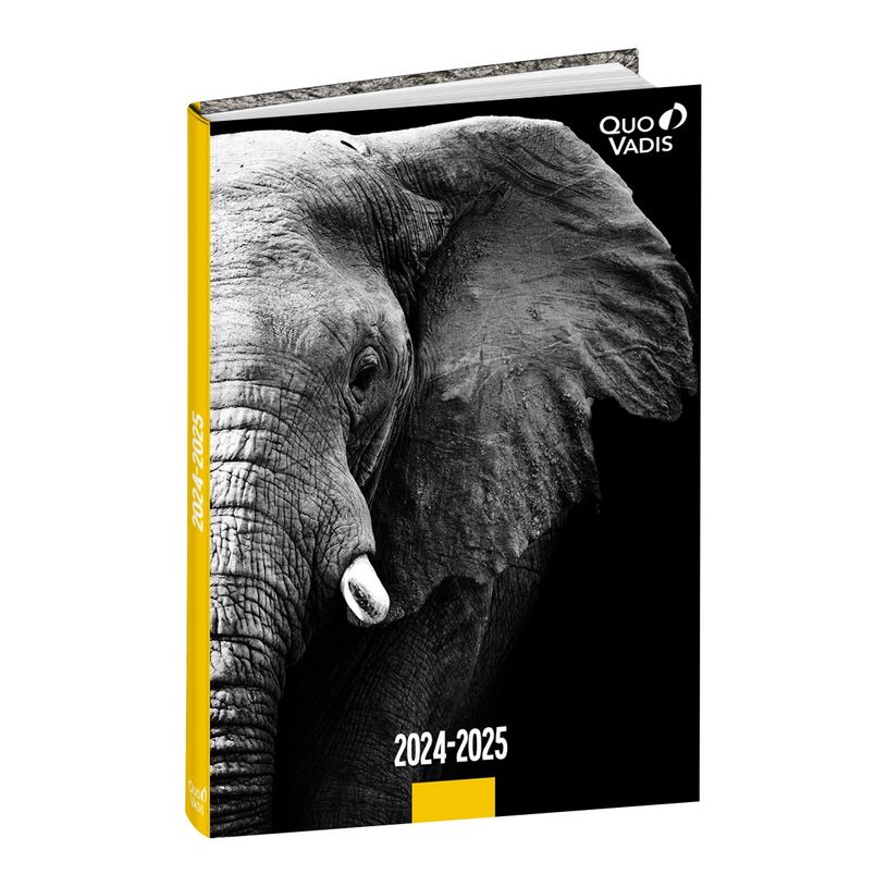 3371010511419-Agenda Pote à pattes sauvages - 1 jour par page - 12 x 17 cm - éléphant - Quo Vadis-P_405161434_1-0