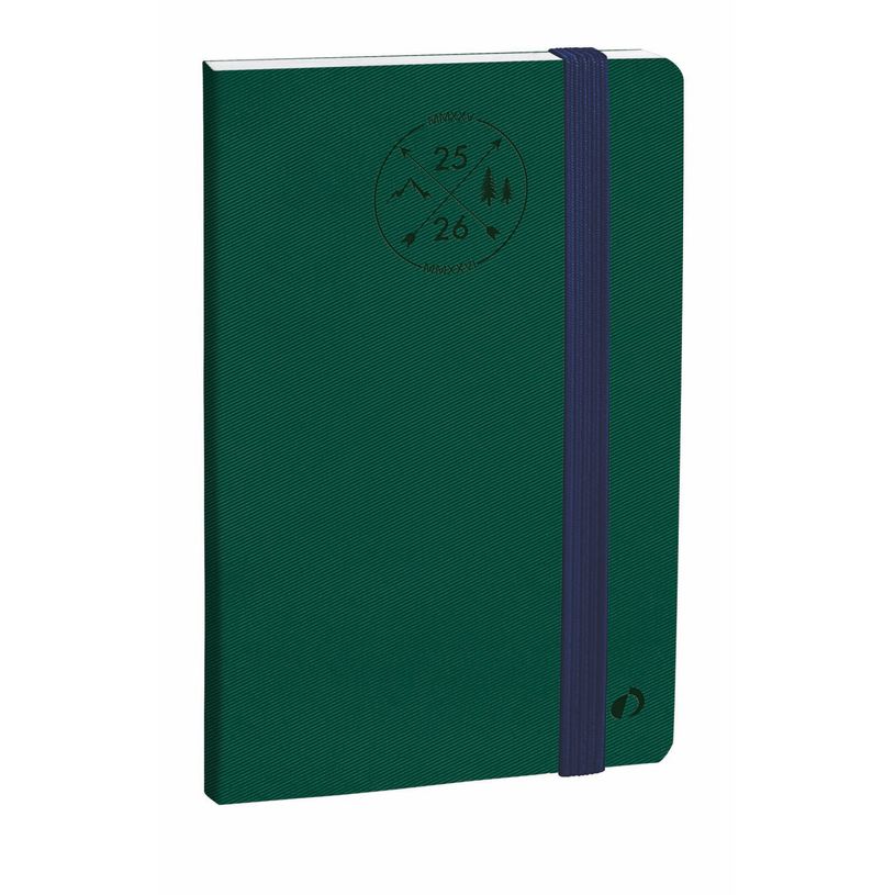 3371010512263-Agenda à élastique Everest Planning 16 mois - 1 semaine sur 2 pages - 15 x 21 cm - vert -P_405161568_1-0