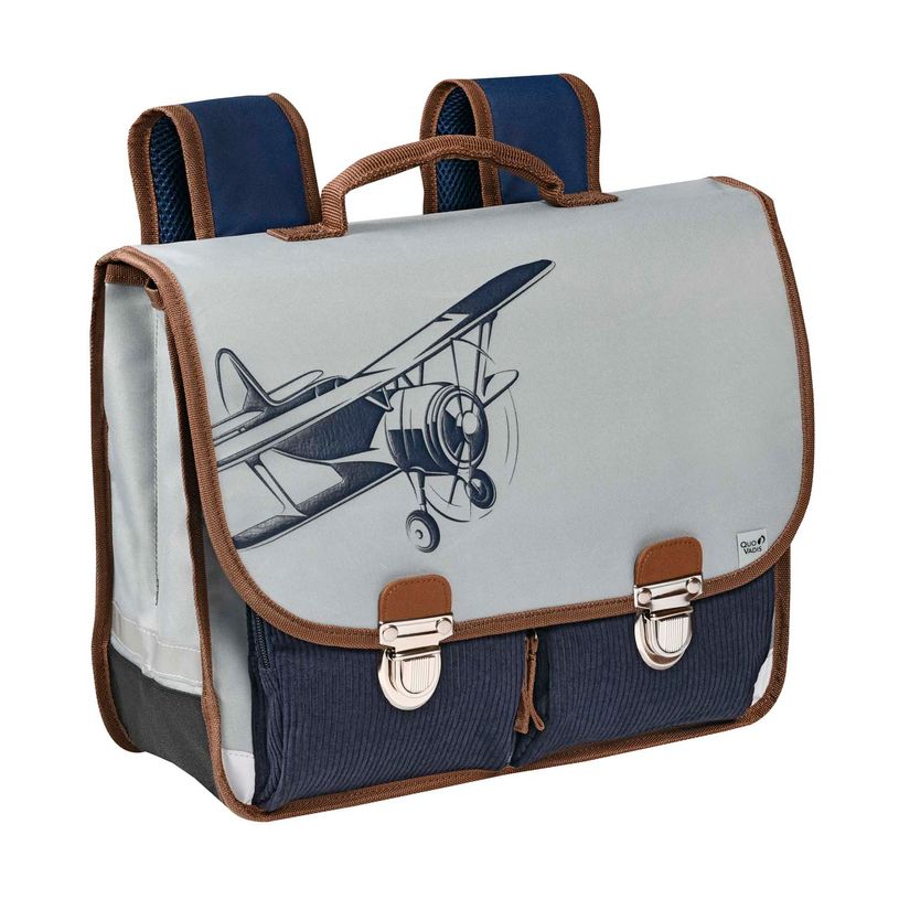3371010508778-Cartable Louise & Arthur 38 cm - 2 compartiments - petit explorateur - Quo Vadis-P_405161601_1-0