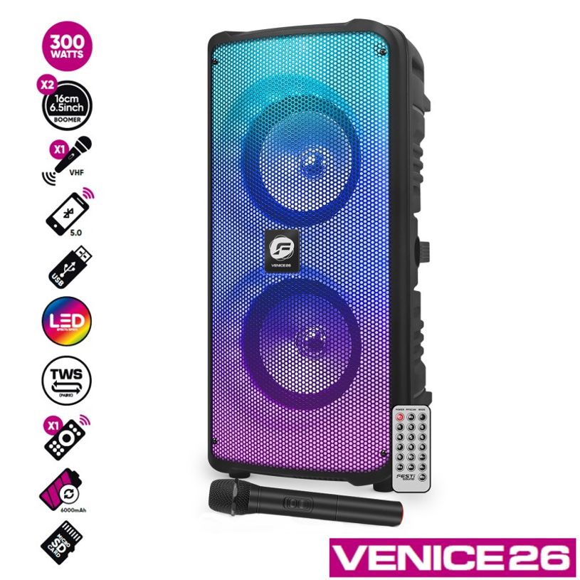 5407008510466-Festisound Venice26 - Enceinte autonome sur batterie avec micro et télécommande - led rv-P_405161662_1-0