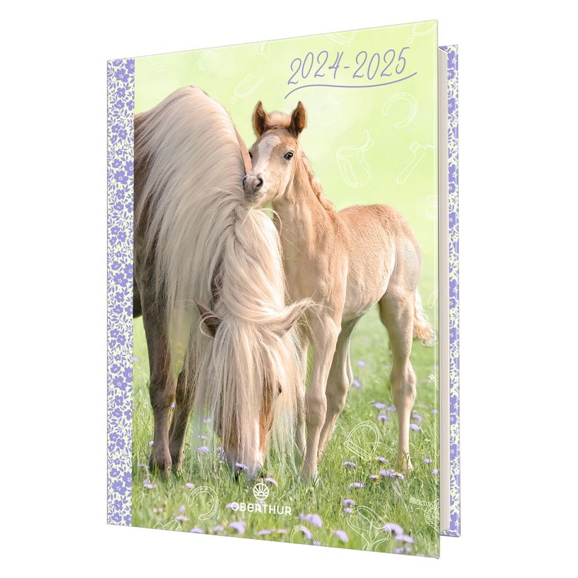 3664447171234-Agenda Cheval brun - 1 jour par page - 12,5 x 17,5 cm - Oberthur-P_405162003_1-0