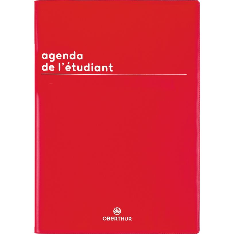 3664447175270-Agenda Boréal - 1 jour par page - 12,5 x 17,5 cm - rouge - Oberthur-P_405162069_1-0