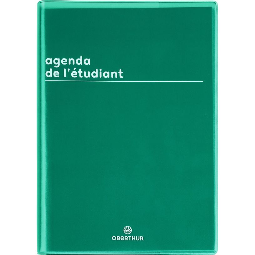 3664447175300-Agenda Boréal - 1 jour par page - 12,5 x 17,5 cm - vert - Oberthur-P_405162070_1-0