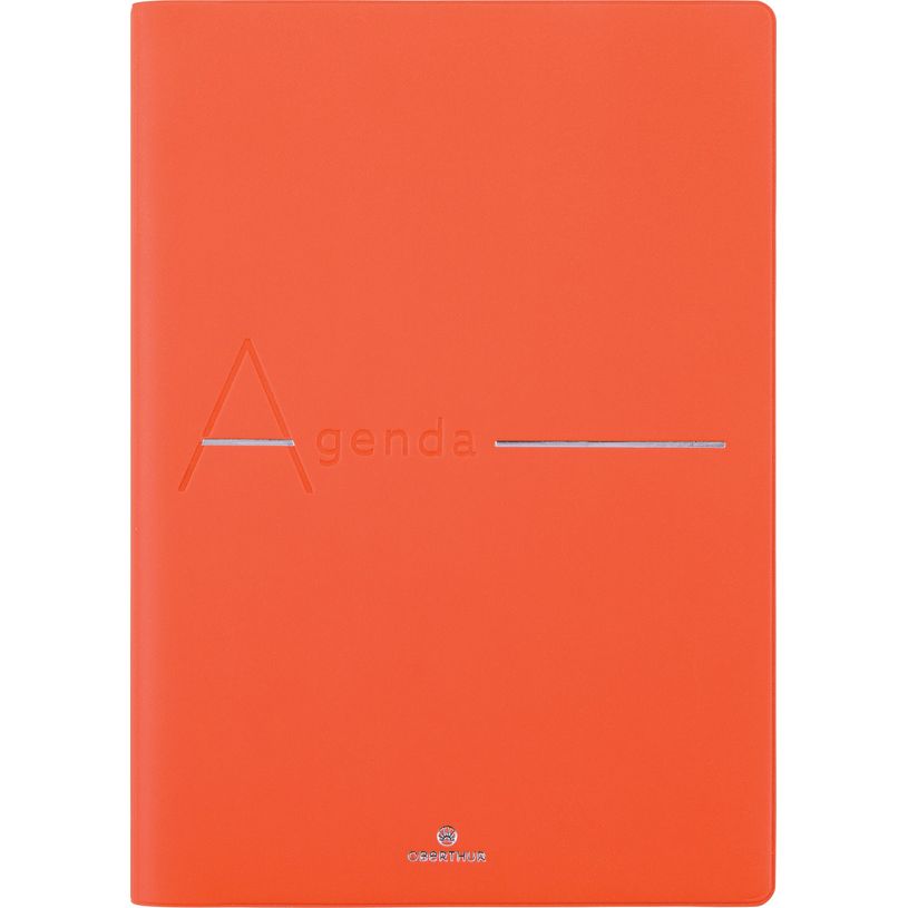 3664447170268-Agenda 16 mois Bora - 1 semaine sur 2 pages - 17 x 24,5 cm - orange - Oberthur-P_405162103_1-0