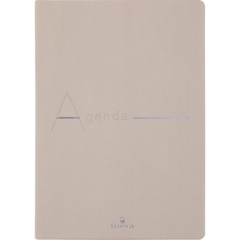 3664447170312-Agenda 16 mois Bora - 1 semaine sur 2 pages - 15 x 21 cm - beige texturé - Oberthur-P_405162108_1-0