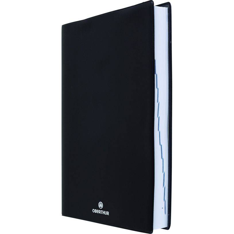 3664447176093-Agenda noir - 1 jour par page - 12,5 x 17,5 cm - exclusivité Bureau Vallée - Oberthur-P_405162273_1-0