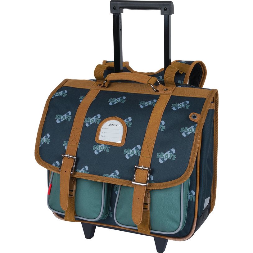3664447171180-Cartable à roulettes Kickers boy - 2 compartiments - print - Oberthur-P_405162343_1-0