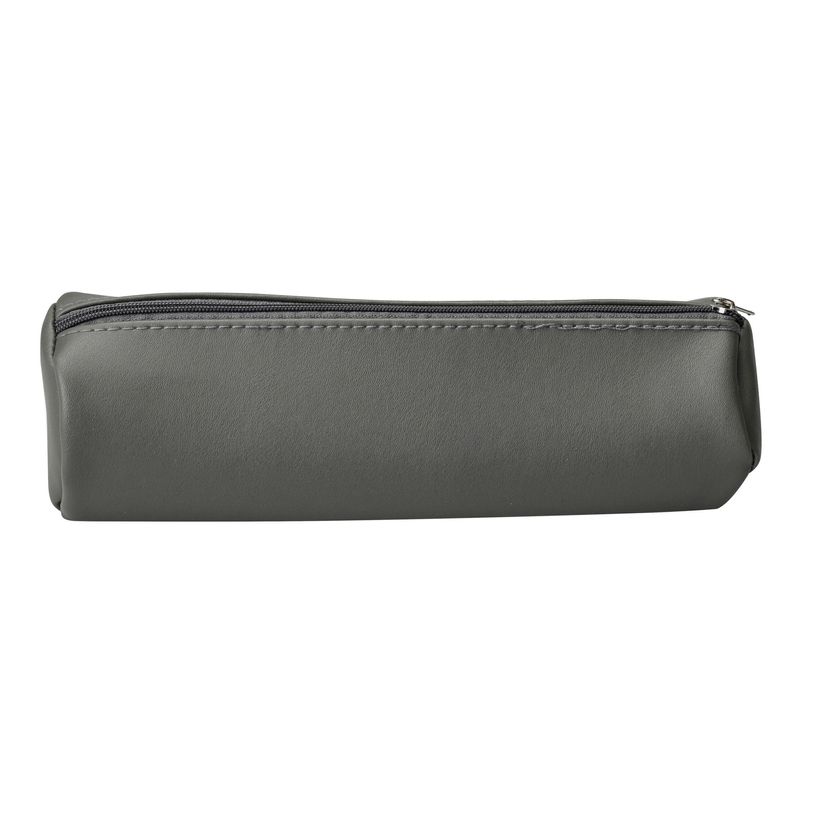 3703745251634-Trousse ronde School - 1 compartiment - gris - Carpentras-P_405162537_1-0