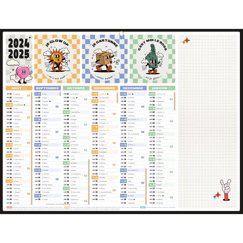 3592930023886-Calendrier Règles de vie - 6 mois par face - 32 x 42 cm - Bouchut-P_405162584_1-0