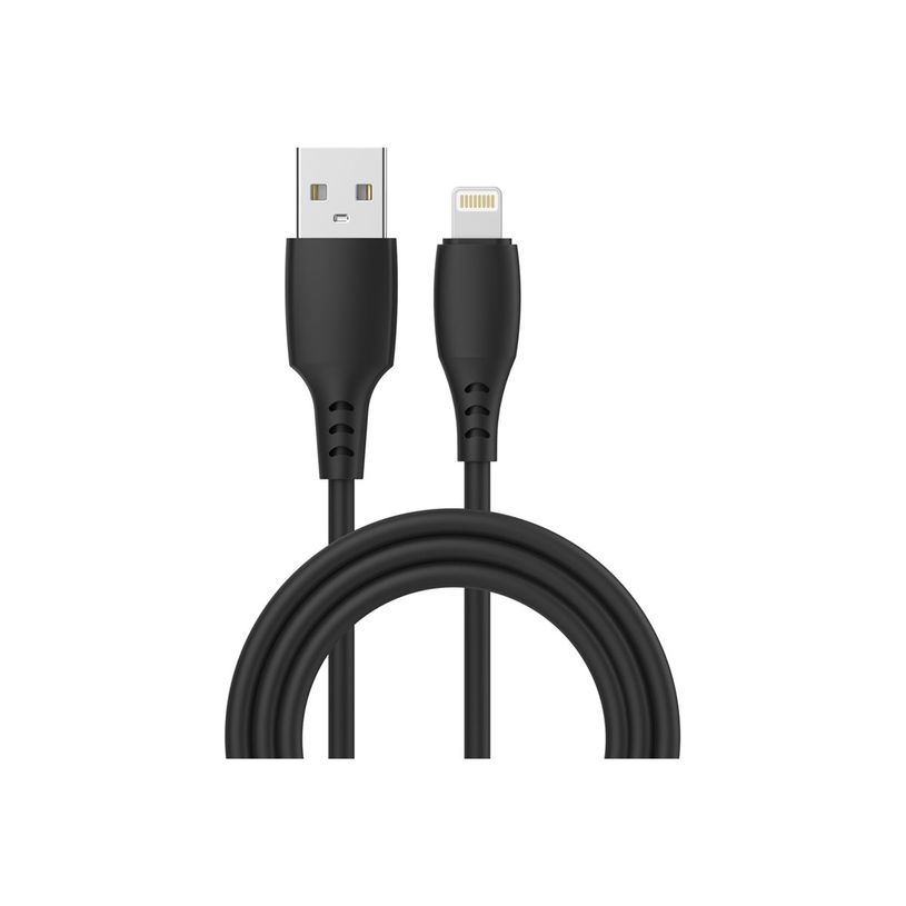 3701090636854-Wave Concept Liquid Silicone - Câble de charge - USB vers Lightning - 1 m - noir-P_405163089_1-0