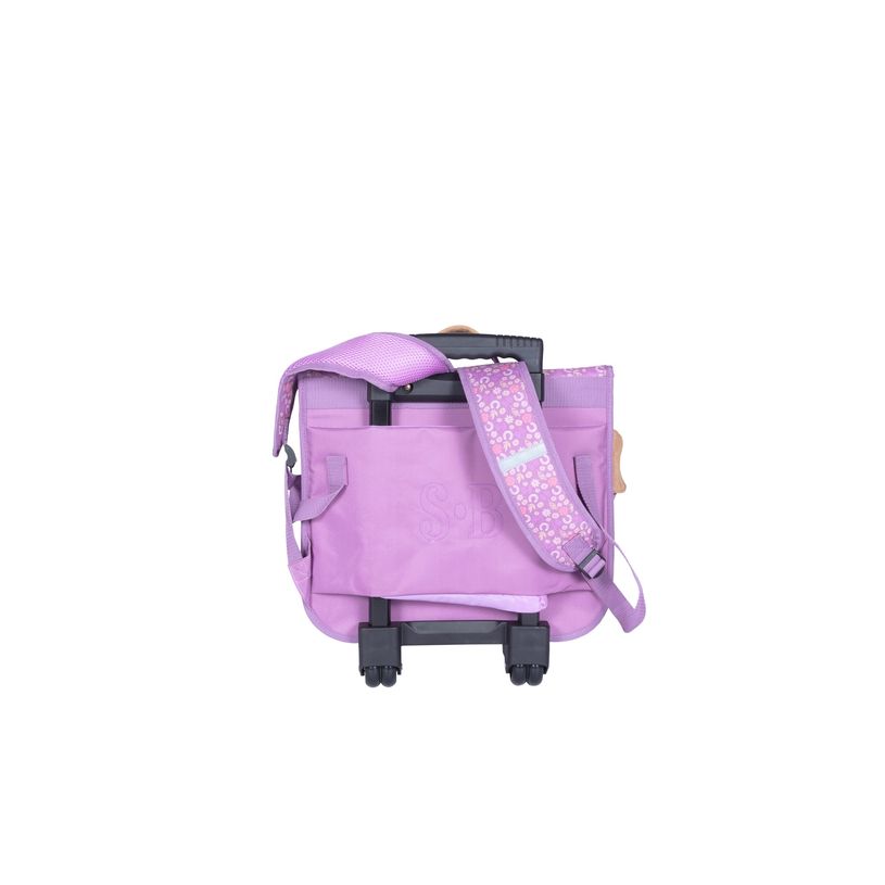 3661507924281-Cartable à roulettes Stalla Bianca Flower - 2 compartiments - parme - Kid'Abord-P_405163628_2-1