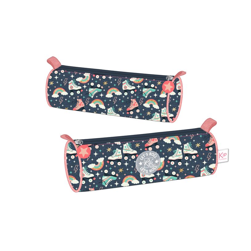 3661507028293-Trousse ronde KIP Roller - 1 compartiment - bleu marine - Kid'Abord-P_405163700_1-0
