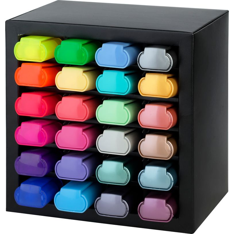 4005402546022-Faber-Castell - Présentoir de bureau - 24 Surligneurs - 46 x 24 cm - neon - metallic - pa-P_405163820_2-1